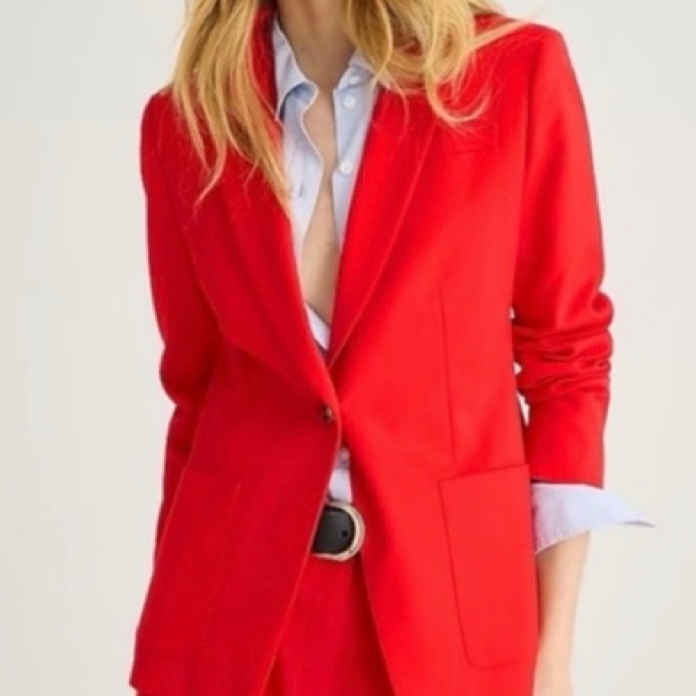 Jcrew Red Helena Blazer, size 6